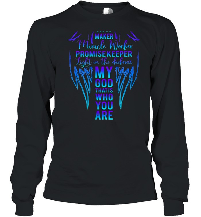 Way Maker Miracle Worker Promise Keeper Light On Back God Shirt 2 » Cool Gifts for You - Mfamilygift Way Maker Miracle Worker Promise Keeper Light On Back God Shirt 2