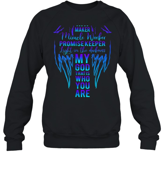 Way Maker Miracle Worker Promise Keeper Light On Back God Shirt 3 » Cool Gifts for You - Mfamilygift Way Maker Miracle Worker Promise Keeper Light On Back God Shirt 3