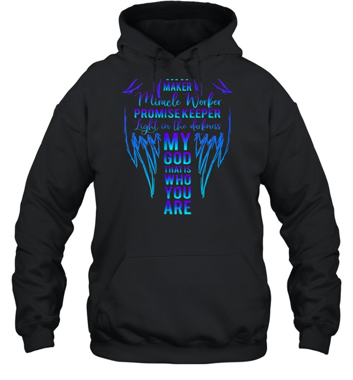 Way Maker Miracle Worker Promise Keeper Light On Back God Shirt 4 » Cool Gifts for You - Mfamilygift Way Maker Miracle Worker Promise Keeper Light On Back God Shirt 4