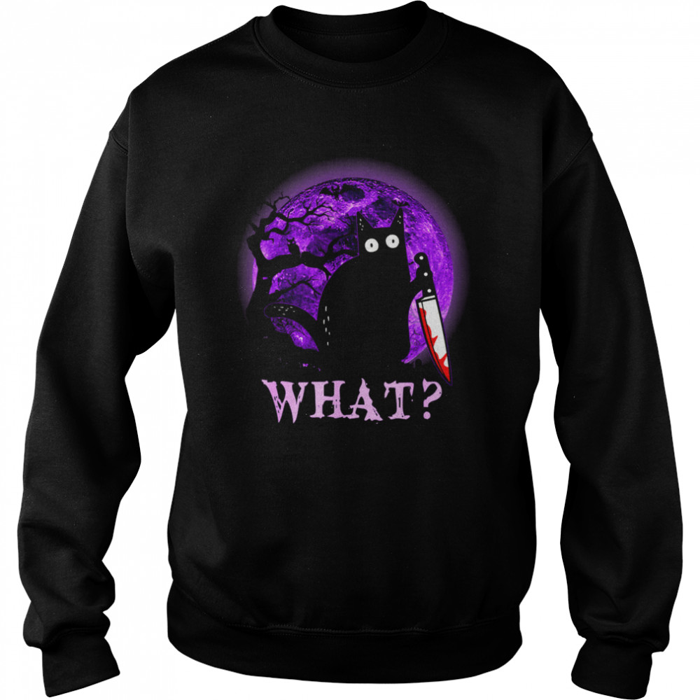 What Murderous Black Cat With Knife Shirt 3 » Cool Gifts for You - Mfamilygift What Murderous Black Cat With Knife Shirt 3
