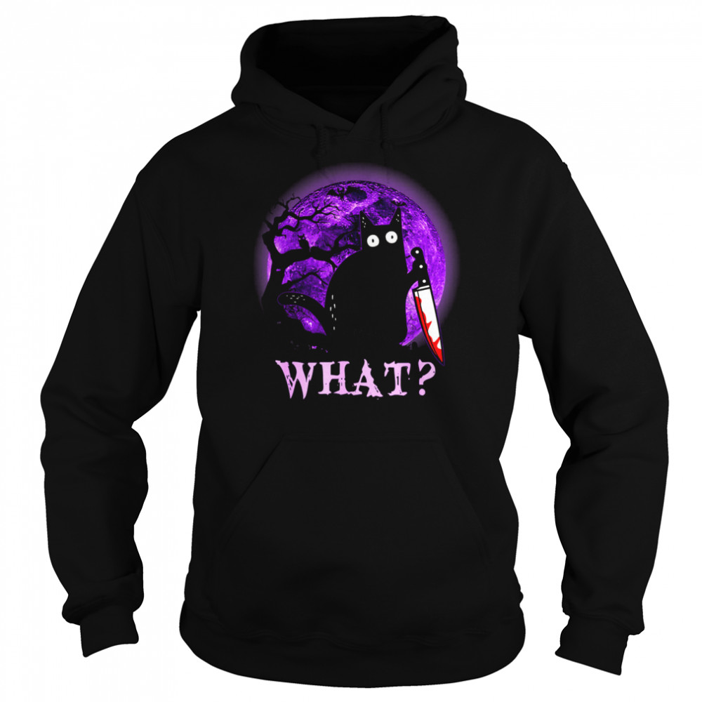 What Murderous Black Cat With Knife Shirt 4 » Cool Gifts for You - Mfamilygift What Murderous Black Cat With Knife Shirt 4