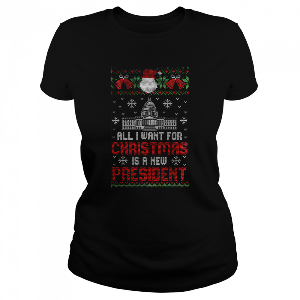 White House All I Want For Christmas Is A President Ugly Christmas Shirt 1 » Cool Gifts for You - Mfamilygift White House All I Want For Christmas Is A President Ugly Christmas Shirt 1