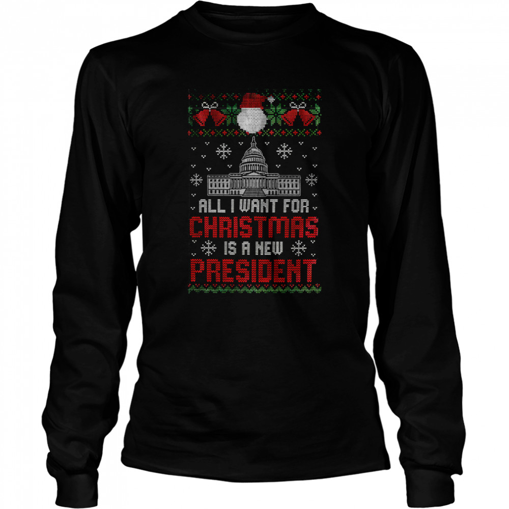 White House All I Want For Christmas Is A President Ugly Christmas Shirt 2 » Cool Gifts for You - Mfamilygift White House All I Want For Christmas Is A President Ugly Christmas Shirt 2