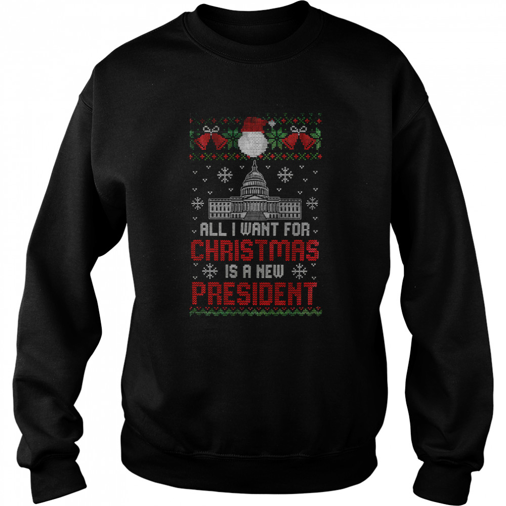 White House All I Want For Christmas Is A President Ugly Christmas Shirt 3 » Cool Gifts for You - Mfamilygift White House All I Want For Christmas Is A President Ugly Christmas Shirt 3
