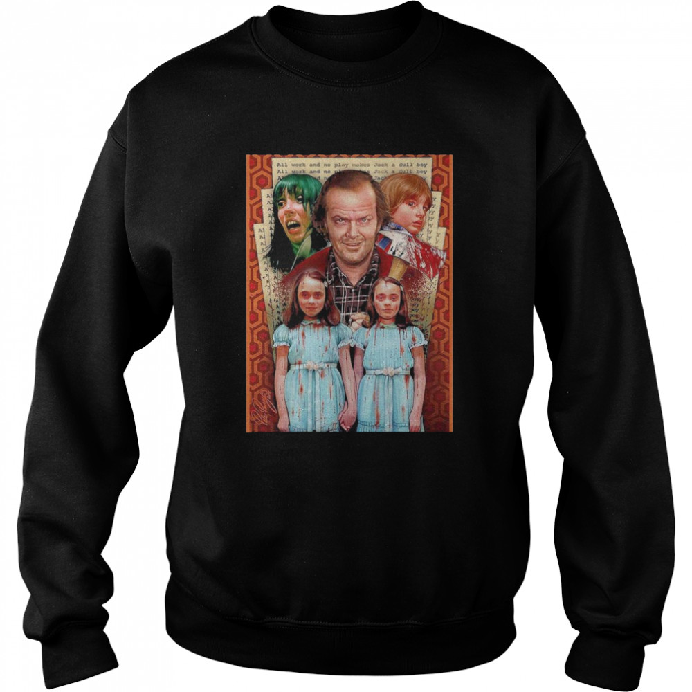 Who Are The Grady Twins In The Shining All Work And No Play Makes Jack A Dull Boy Halloween Shirt 3 » Cool Gifts for You - Mfamilygift Who Are The Grady Twins In The Shining All Work And No Play Makes Jack A Dull Boy Halloween Shirt 3