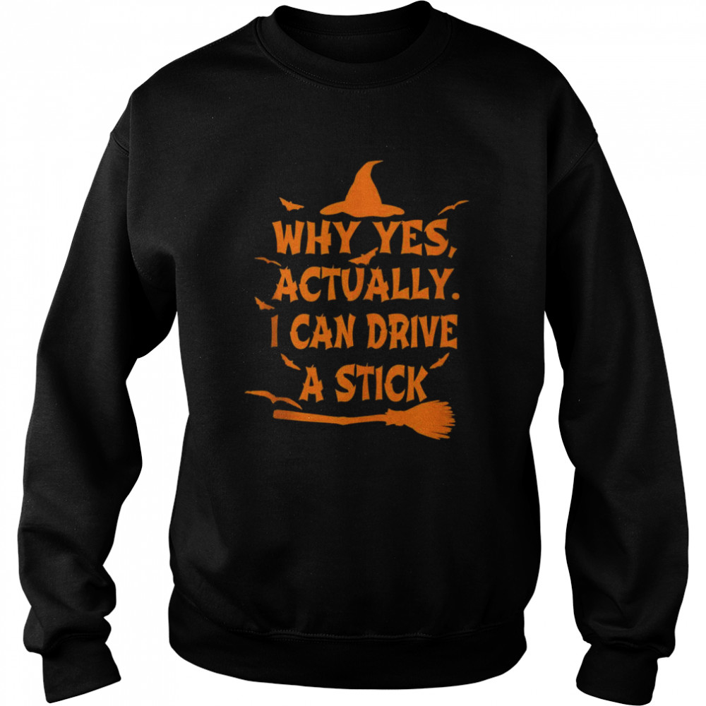 Why Yes Actually I Can Drive A Stick Halloween Costume Shirt 3 » Cool Gifts for You - Mfamilygift Why Yes Actually I Can Drive A Stick Halloween Costume Shirt 3