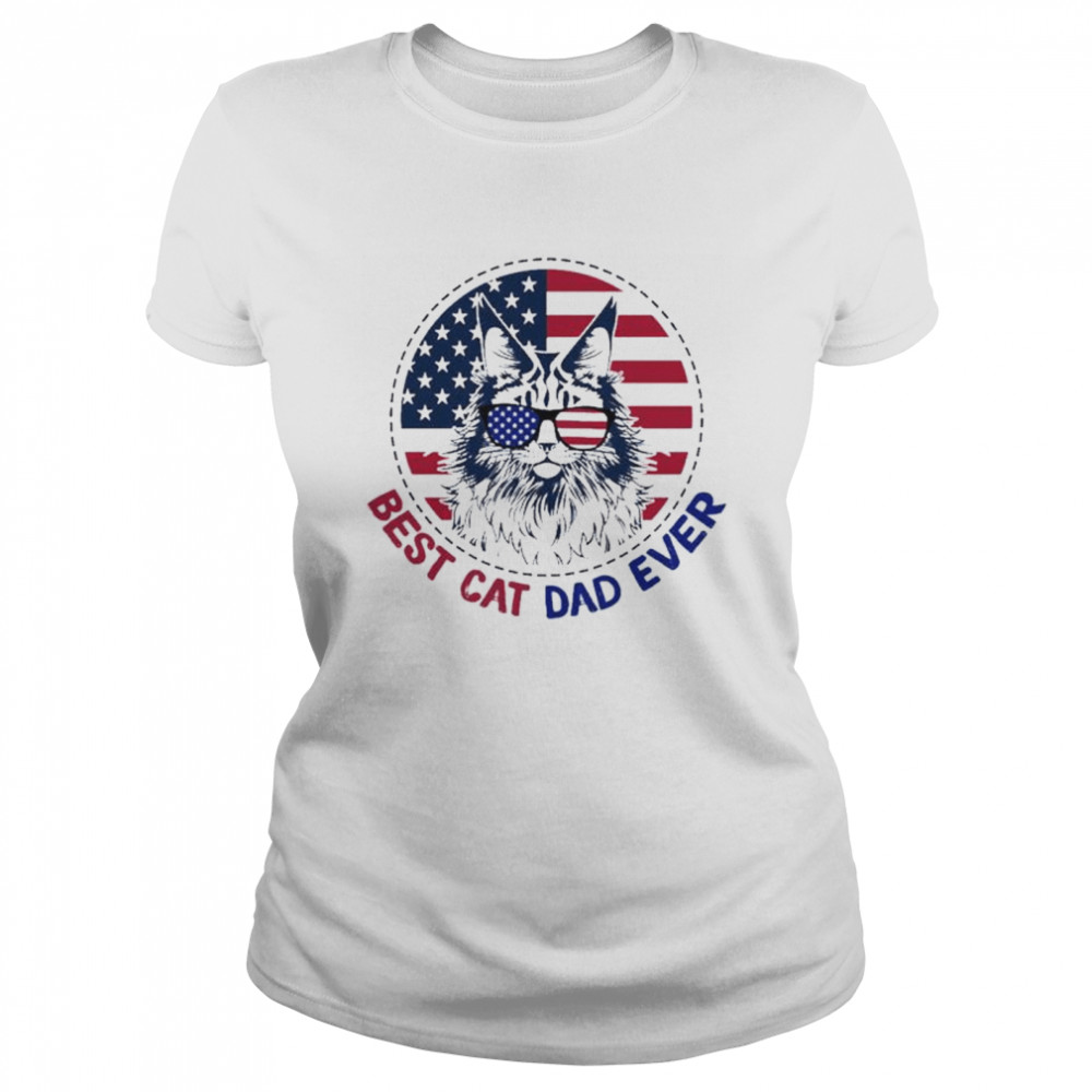 Best Cat Dad Ever American Flag Shirt 1 » Cool Gifts for You - Mfamilygift Best Cat Dad Ever American Flag Shirt 1