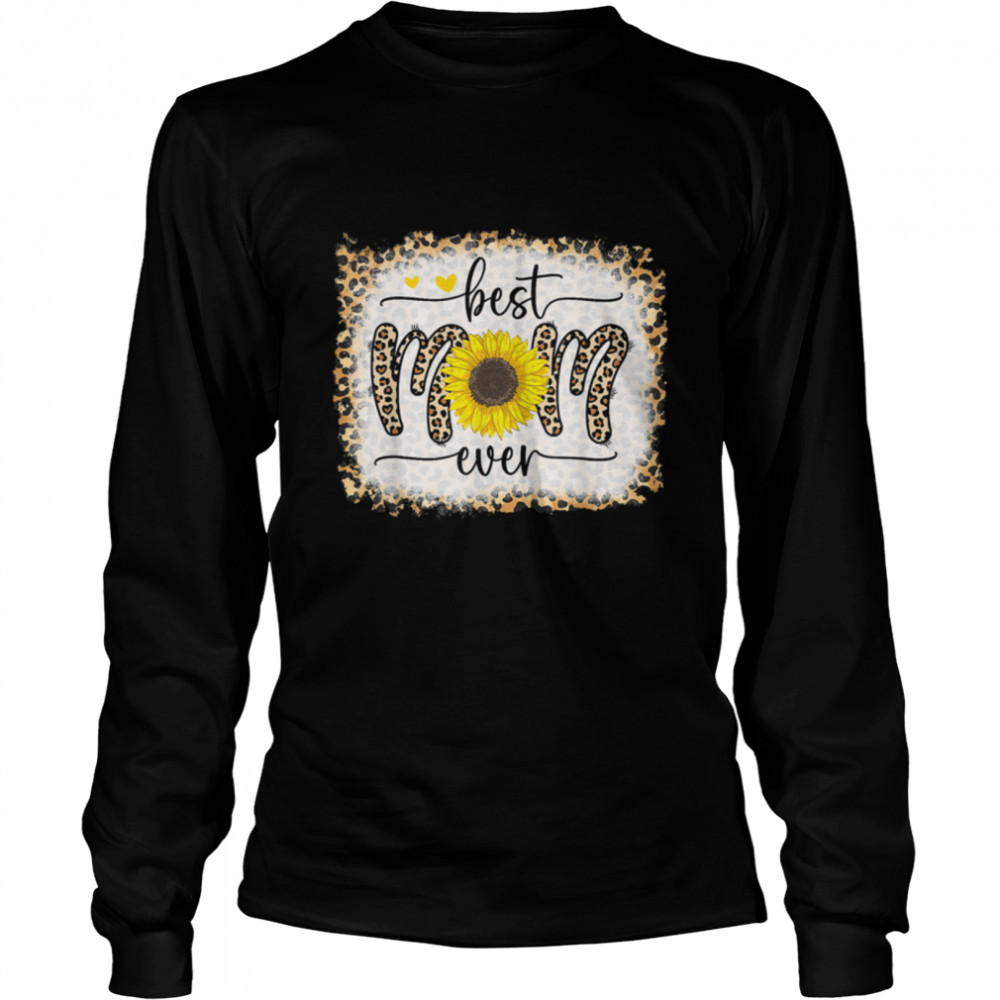 Best Mom Ever Leopard Sunflower Hearts Bleached Mother’S Day T-Shirt B09w936cwn 2 » Cool Gifts for You - Mfamilygift Best Mom Ever Leopard Sunflower Hearts Bleached Mother’S Day T-Shirt B09w936cwn 2