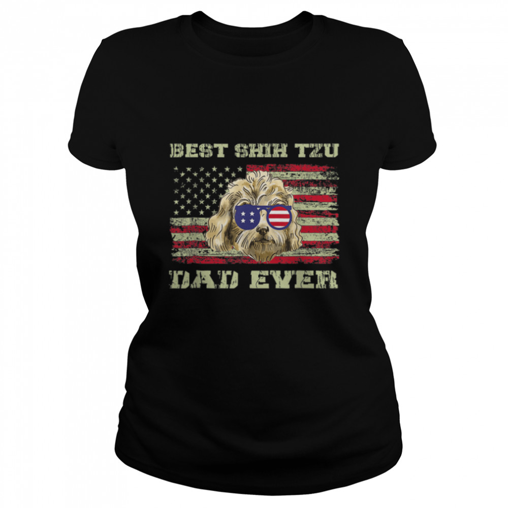 Best Shih Tzu Dad Ever Dog Lover Vintage American Flag Funny T-Shirt B09w5qqf5q 1 » Cool Gifts for You - Mfamilygift Best Shih Tzu Dad Ever Dog Lover Vintage American Flag Funny T-Shirt B09w5qqf5q 1
