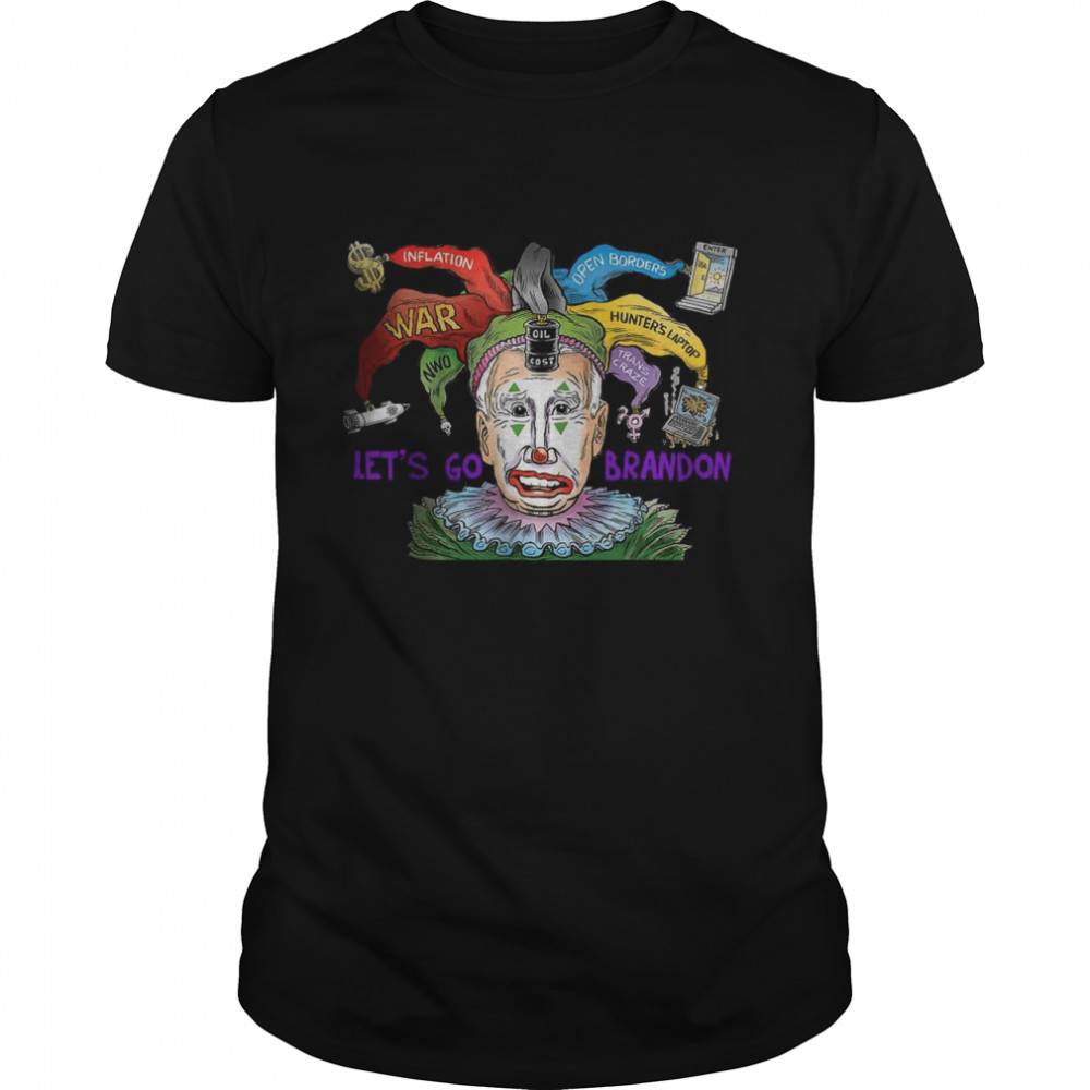 Biden Clown Inflation Open Borders War Hunter’S Laptop Shirt Biden Clown Inflation Open Borders War Hunter’S Laptop Shirt