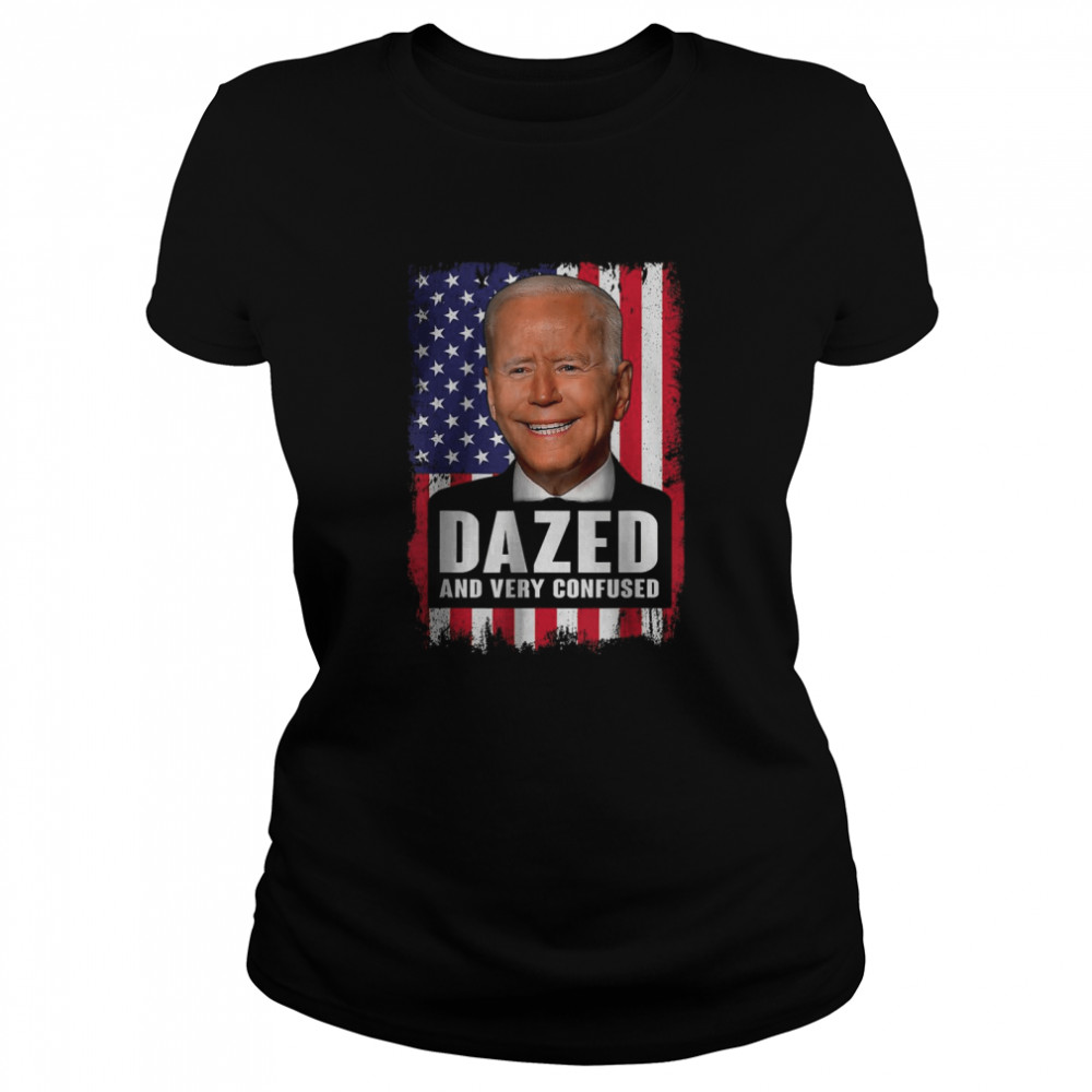 Biden Dazed And Very Confused American Flag T-Shirt 1 » Cool Gifts for You - Mfamilygift Biden Dazed And Very Confused American Flag T-Shirt 1