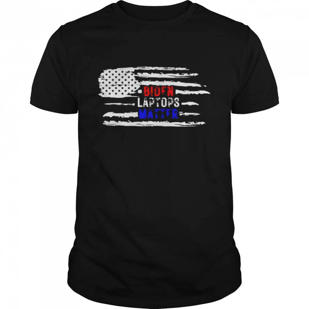 Biden Laptops Matter American Flag Shirt