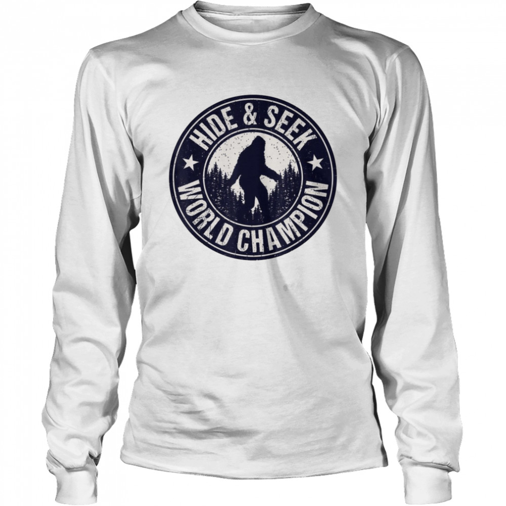 Bigfoot Hide And Seek World Champion Retro Vintage Sasquatch Shirt 2 » Cool Gifts for You - Mfamilygift Bigfoot Hide And Seek World Champion Retro Vintage Sasquatch Shirt 2