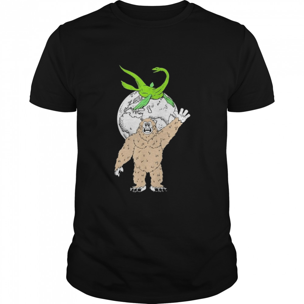 Bigfoot Lochness Earth Day Save The Planet Environmentalist Shirt