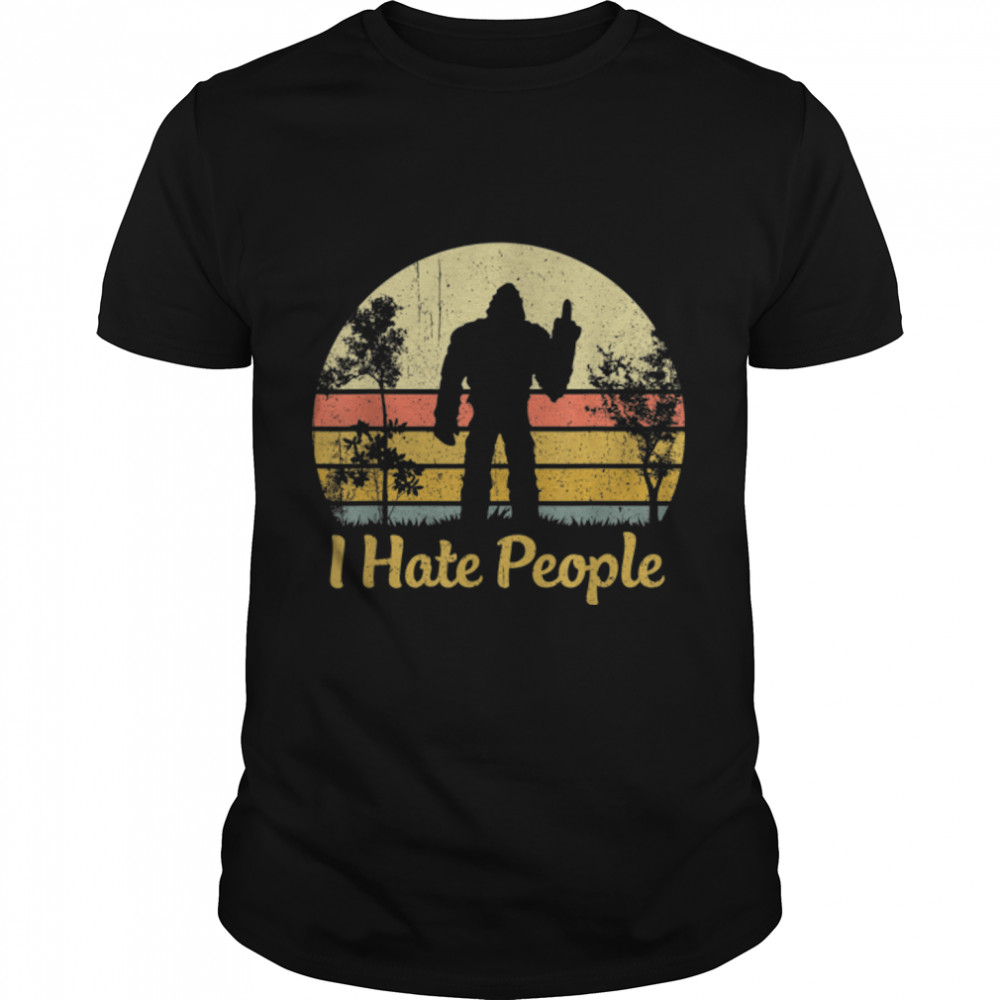 Bigfoot Middle Finger I Hate People Funny Camping Sasquatch T-Shirt B09w8fyg2w Bigfoot Middle Finger I Hate People Funny Camping Sasquatch T-Shirt B09w8fyg2w