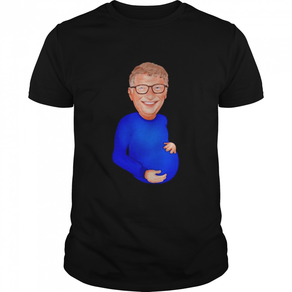 Bill Gates Pregnant Emoji Shirt
