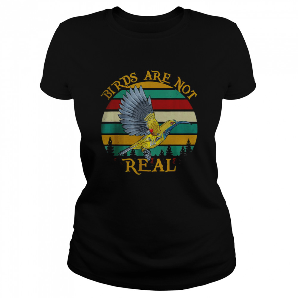 Bird Aren’T Real Tee Birds Spies Retro We Aren’T Real T-Shirt 1 » Cool Gifts for You - Mfamilygift Bird Aren’T Real Tee Birds Spies Retro We Aren’T Real T-Shirt 1
