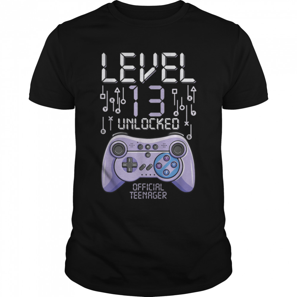 Birthday Gamer Level 13 Years Old Unlocked Official Teenager T-Shirt B09vytl865 Birthday Gamer Level 13 Years Old Unlocked Official Teenager T-Shirt B09vytl865