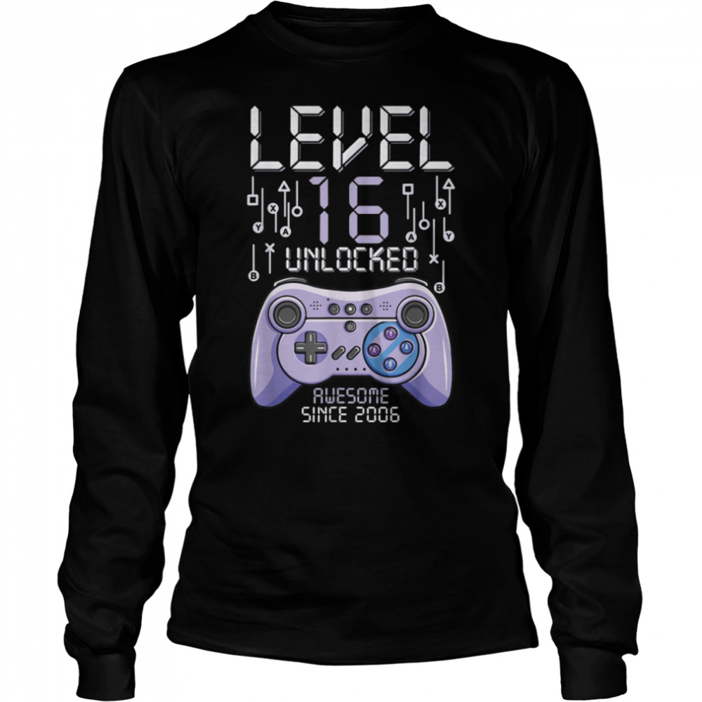 Birthday Gamer Level 16 Years Unlocked Awesome Since 2006 T-Shirt B09vyx88wl 2 » Cool Gifts for You - Mfamilygift Birthday Gamer Level 16 Years Unlocked Awesome Since 2006 T-Shirt B09vyx88wl 2