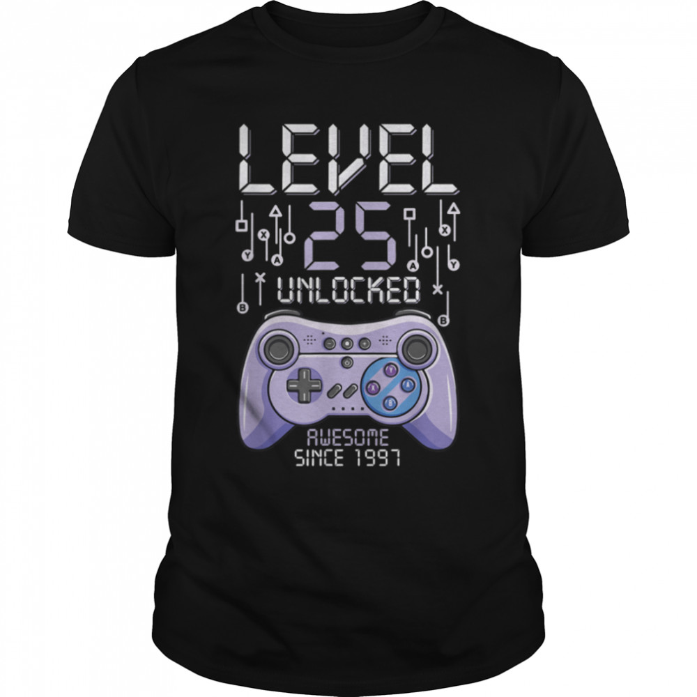 Birthday Gamer Level 25 Years Unlocked Awesome Since 1997 T-Shirt B09vyx8v7n Birthday Gamer Level 25 Years Unlocked Awesome Since 1997 T-Shirt B09vyx8v7n