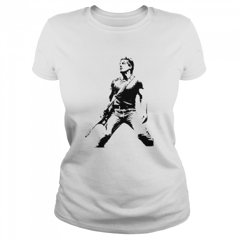 Black And White Style Bruce Springsteen T-Shirt 1 » Cool Gifts for You - Mfamilygift Black And White Style Bruce Springsteen T-Shirt 1