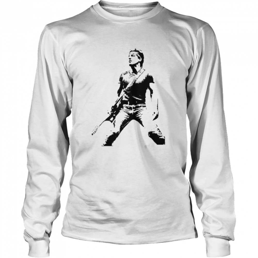 Black And White Style Bruce Springsteen T-Shirt 2 » Cool Gifts for You - Mfamilygift Black And White Style Bruce Springsteen T-Shirt 2