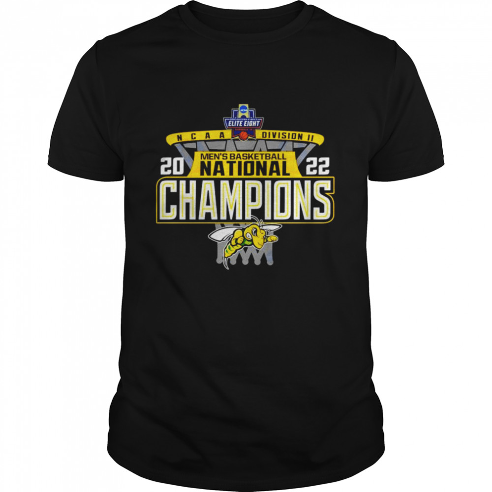 Black Hills State Yellow Jackets 2022 Ncaa Division Ii Men’S Basketball Champions Shirt