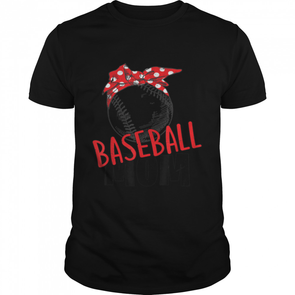 Bleached Baseball Mom Womens Mother’S Day Gift T-Shirt B09vyshwsg
