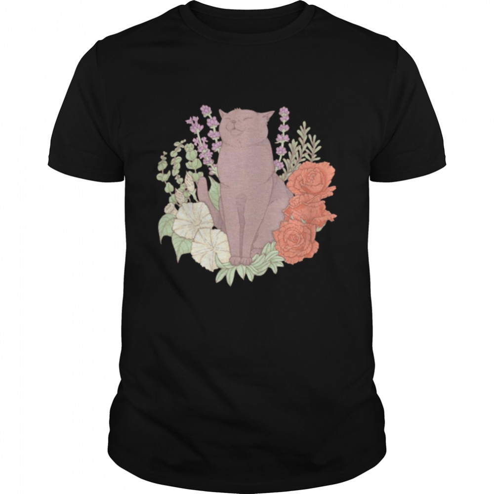 Blissful Cat In Autumn Breeze Shirt