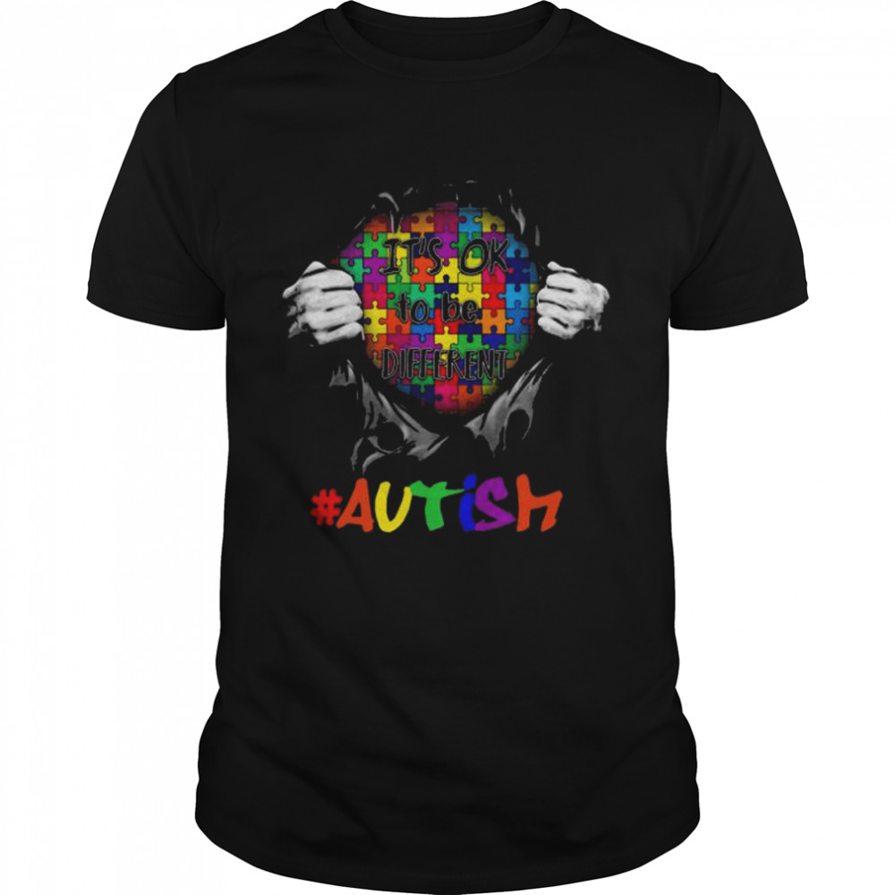 Blood Inside Me It’S Ok Different Autism Shirt