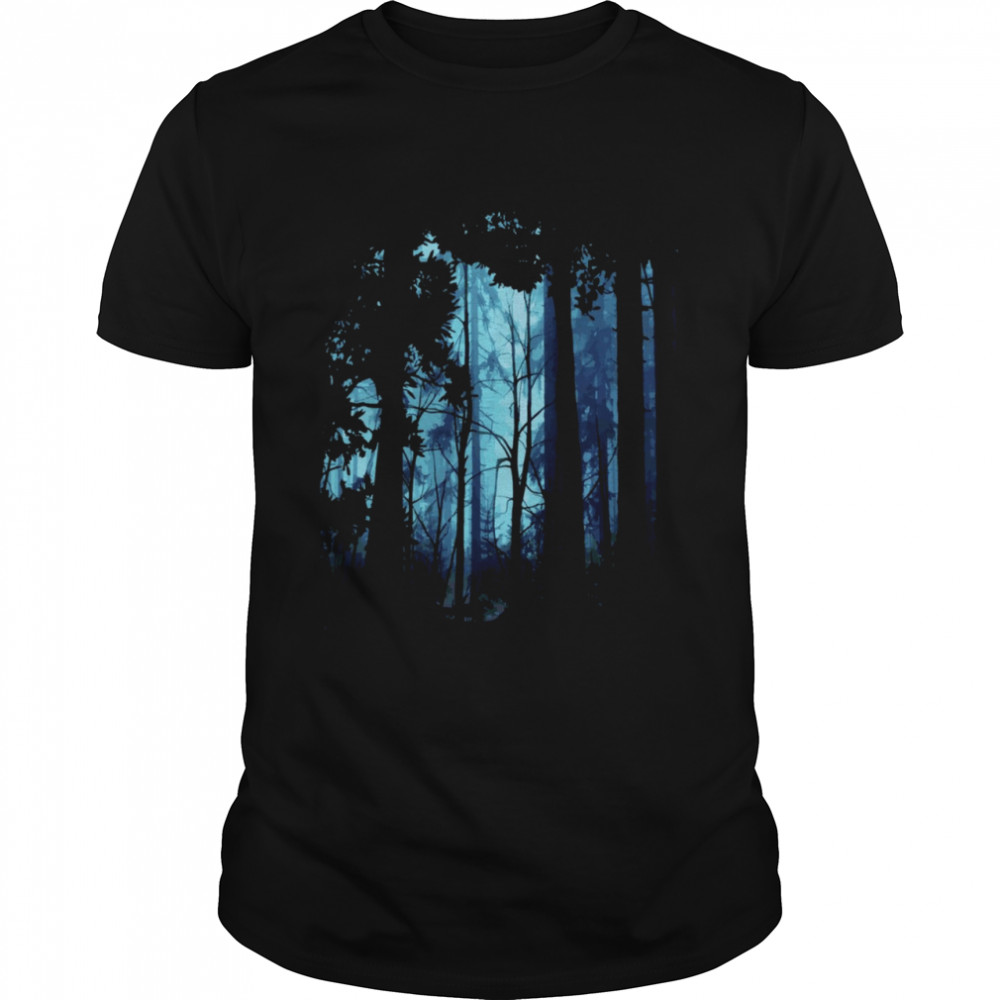 Blue Nature Forest T-Shirt