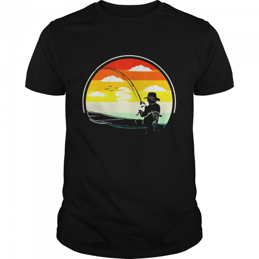 Boat Fisherman Boating And Fishing Make Me Happy T-Shirt