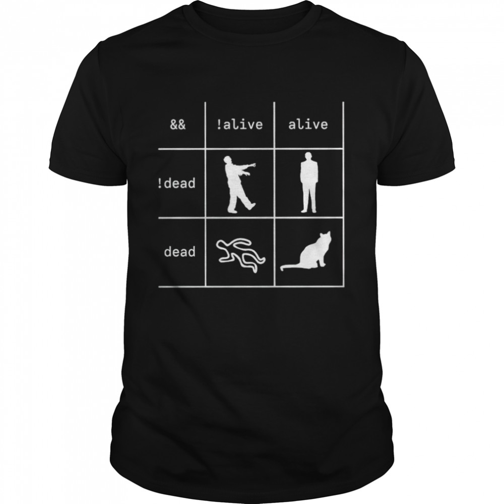 Boolean Logic Alive Dead Shirt Boolean Logic Alive Dead Shirt