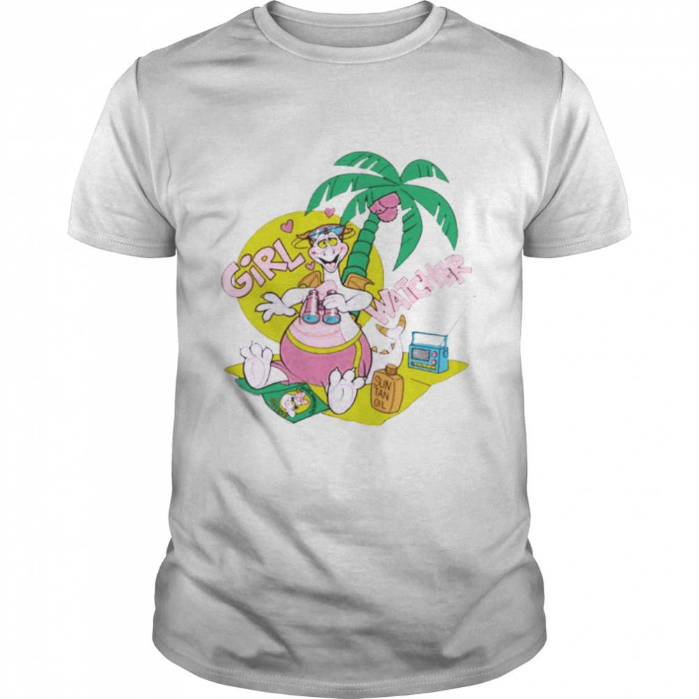 Bunny Girl Watcher Sun Tan Oil Shirt
