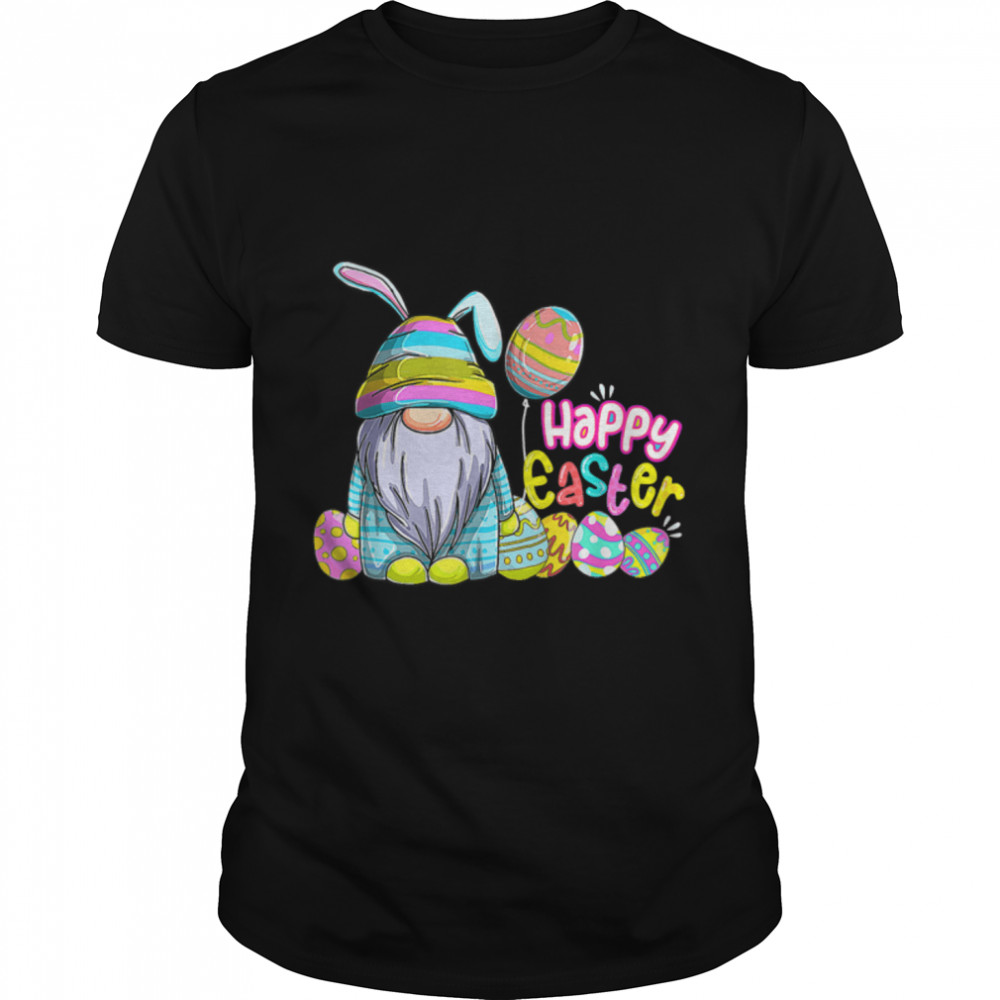 Bunny Gnome Easter Eggs Hunting Happy Gnome Lover Easter Day T-Shirt B09w5sm4bv