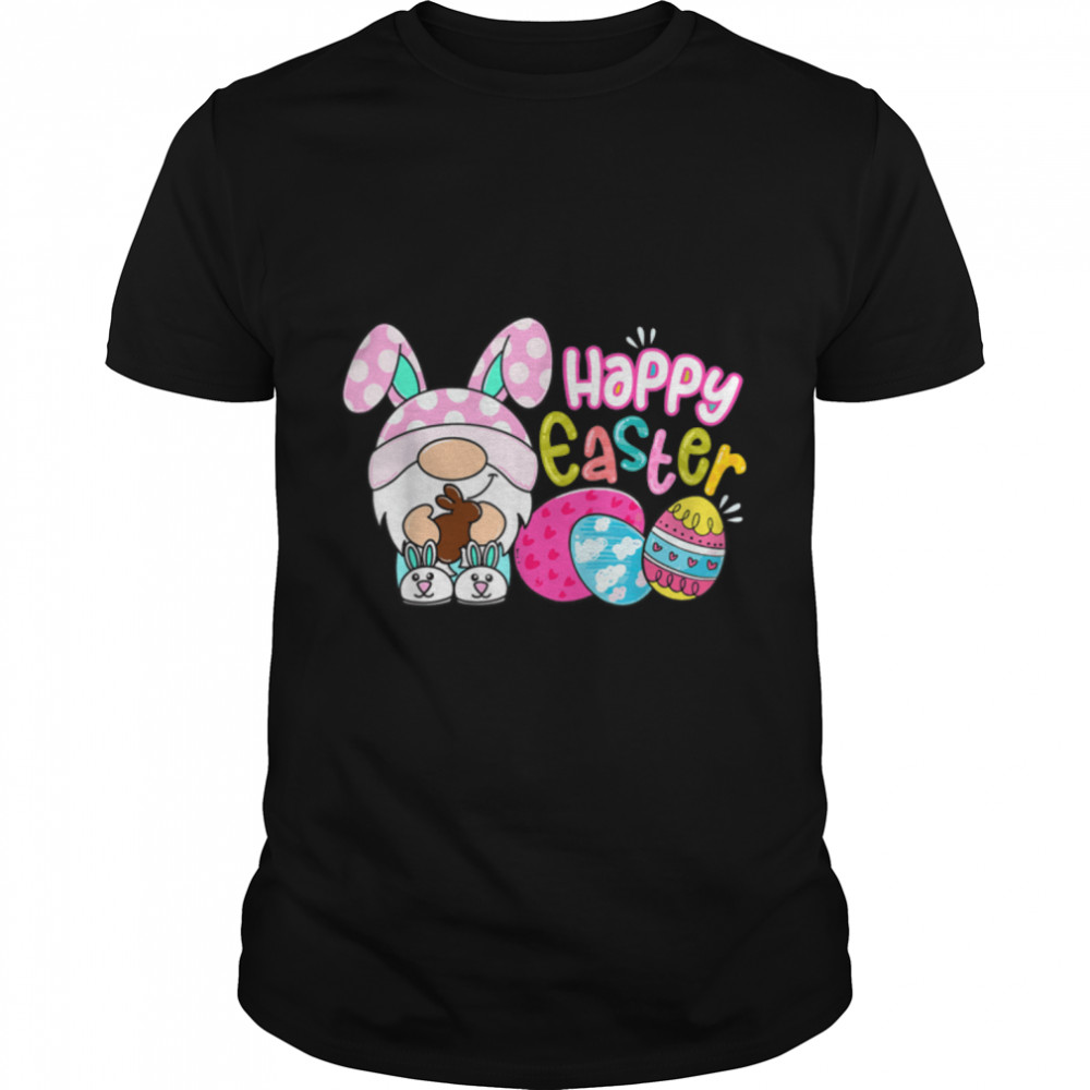 Bunny Gnome Hug Easter Eggs Hunting Happy Easter Day Gift T-Shirt B09sdz3b9v