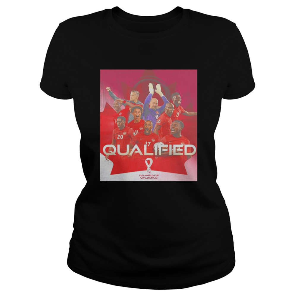 Canada 2022 Men’S Qualified For The World Cup Poster T-Shirt 1 » Cool Gifts for You - Mfamilygift Canada 2022 Men’S Qualified For The World Cup Poster T-Shirt 1