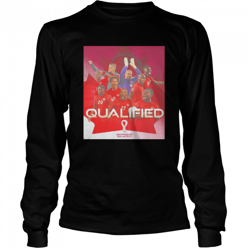 Canada 2022 Men’S Qualified For The World Cup Poster T-Shirt 2 » Cool Gifts for You - Mfamilygift Canada 2022 Men’S Qualified For The World Cup Poster T-Shirt 2