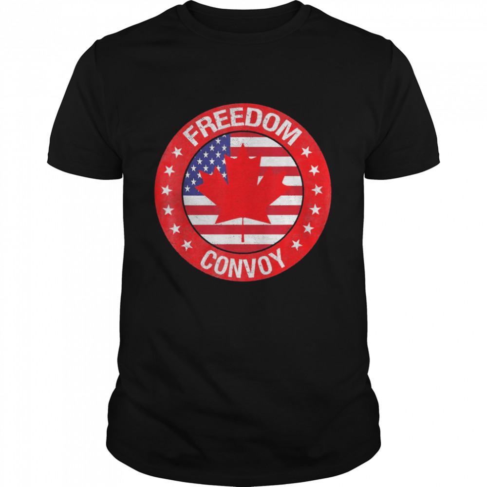Canada Flag Freedom Convoy 2022 Canadian Trucker Maple Leaf Shirt Canada Flag Freedom Convoy 2022 Canadian Trucker Maple Leaf Shirt