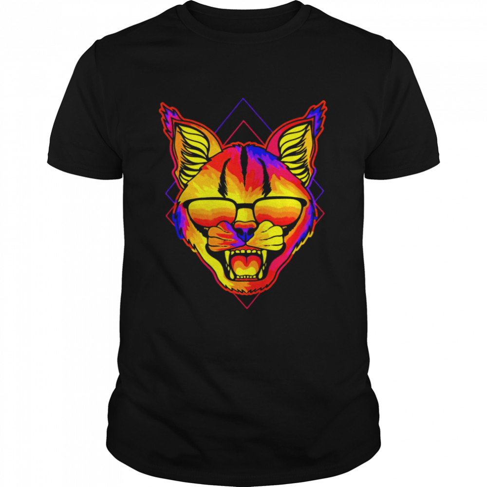 Caracal Angry Colorful Shirt Caracal Angry Colorful Shirt