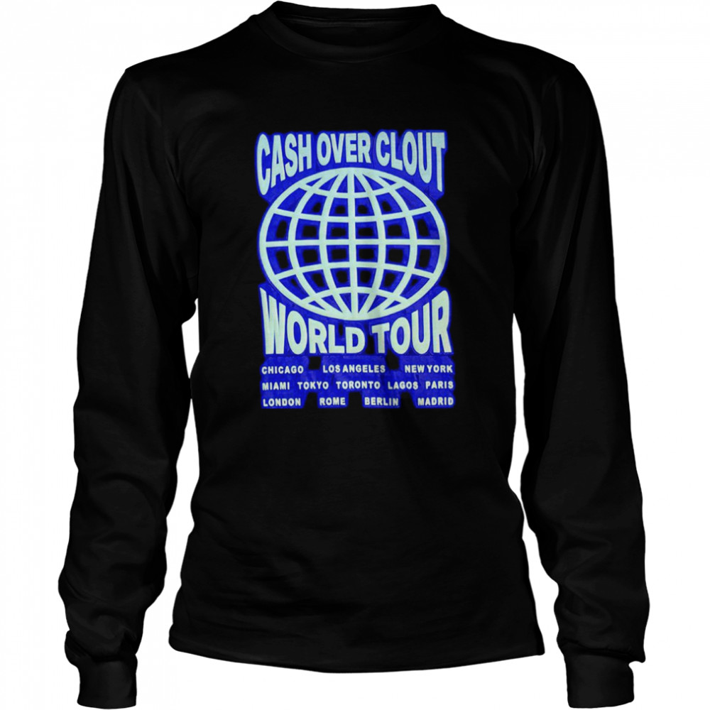 Cash Over Clout World Tour Shirt 2 » Cool Gifts for You - Mfamilygift Cash Over Clout World Tour Shirt 2