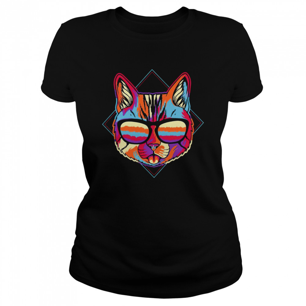 Cat Colorful Shirt 1 » Cool Gifts for You - Mfamilygift Cat Colorful Shirt 1