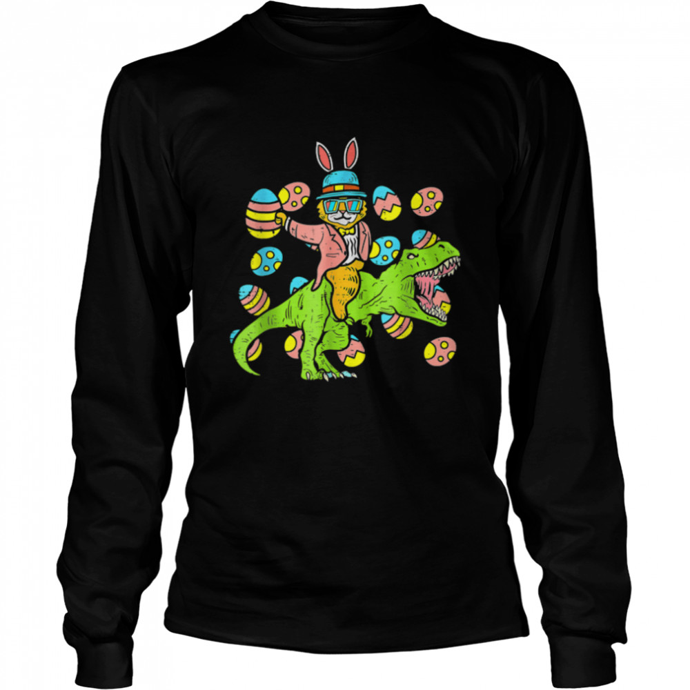 Cat Easter Bunny Riding Dino Trex Egg Hunt Dinosaur Boys Kid T-Shirt B09w8r14bk 2 » Cool Gifts for You - Mfamilygift Cat Easter Bunny Riding Dino Trex Egg Hunt Dinosaur Boys Kid T-Shirt B09w8r14bk 2