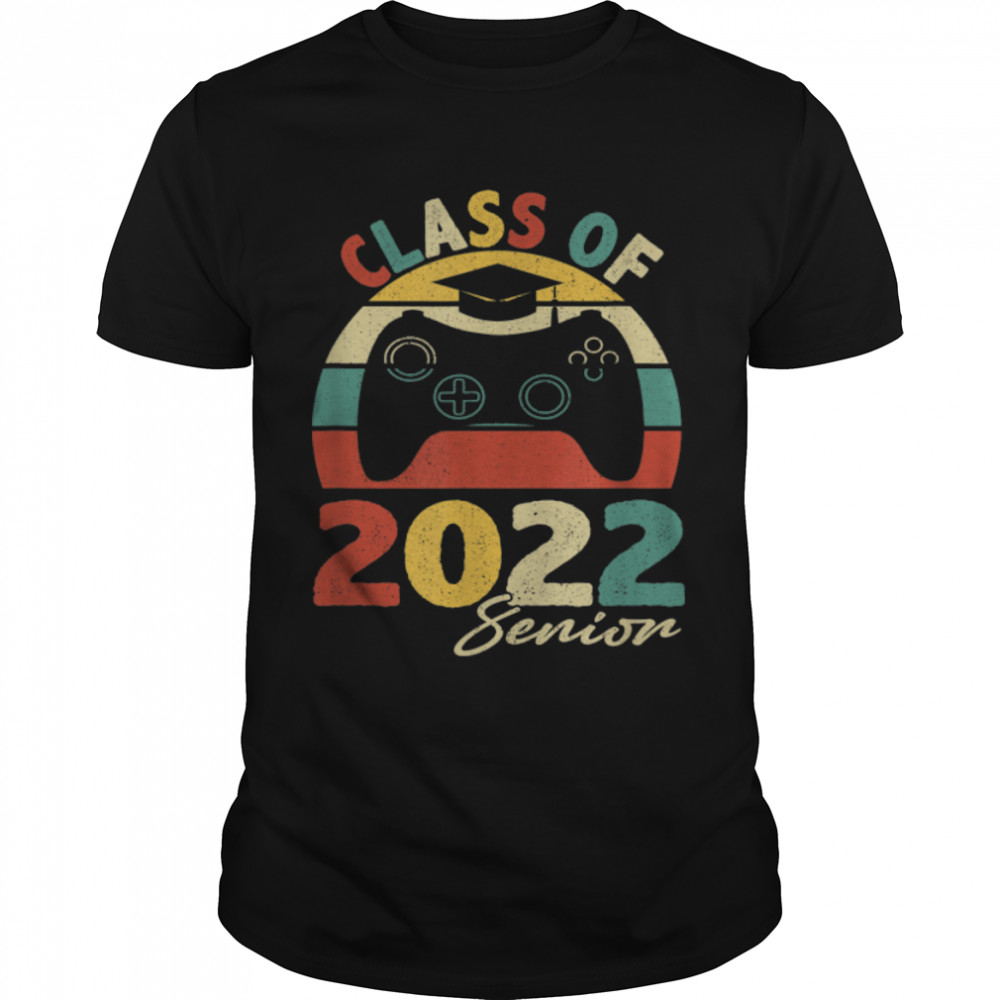 Class Of 2022 22 Senior Shirt Video Games Graduation Gamer T-Shirt B09vyvmw5j