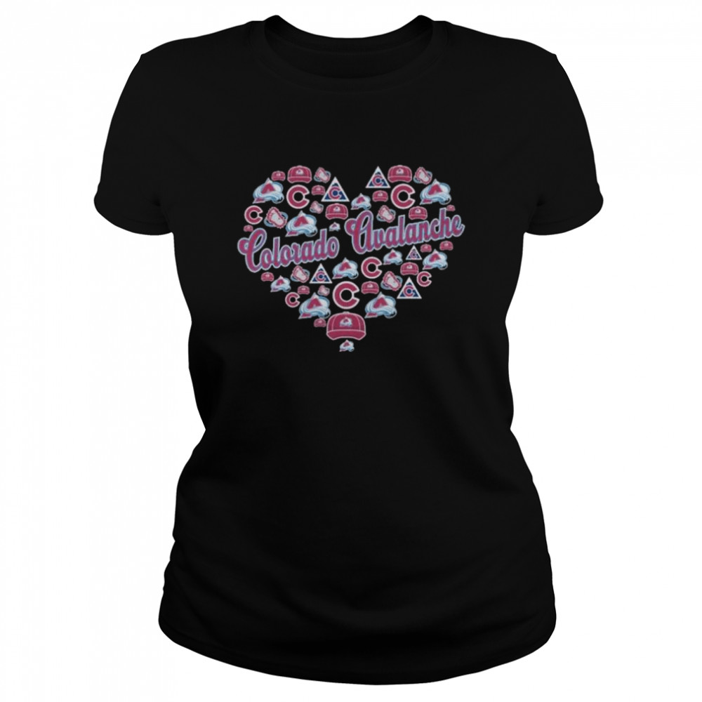 Colorado Avalanche Heart Shirt 1 » Cool Gifts for You - Mfamilygift Colorado Avalanche Heart Shirt 1