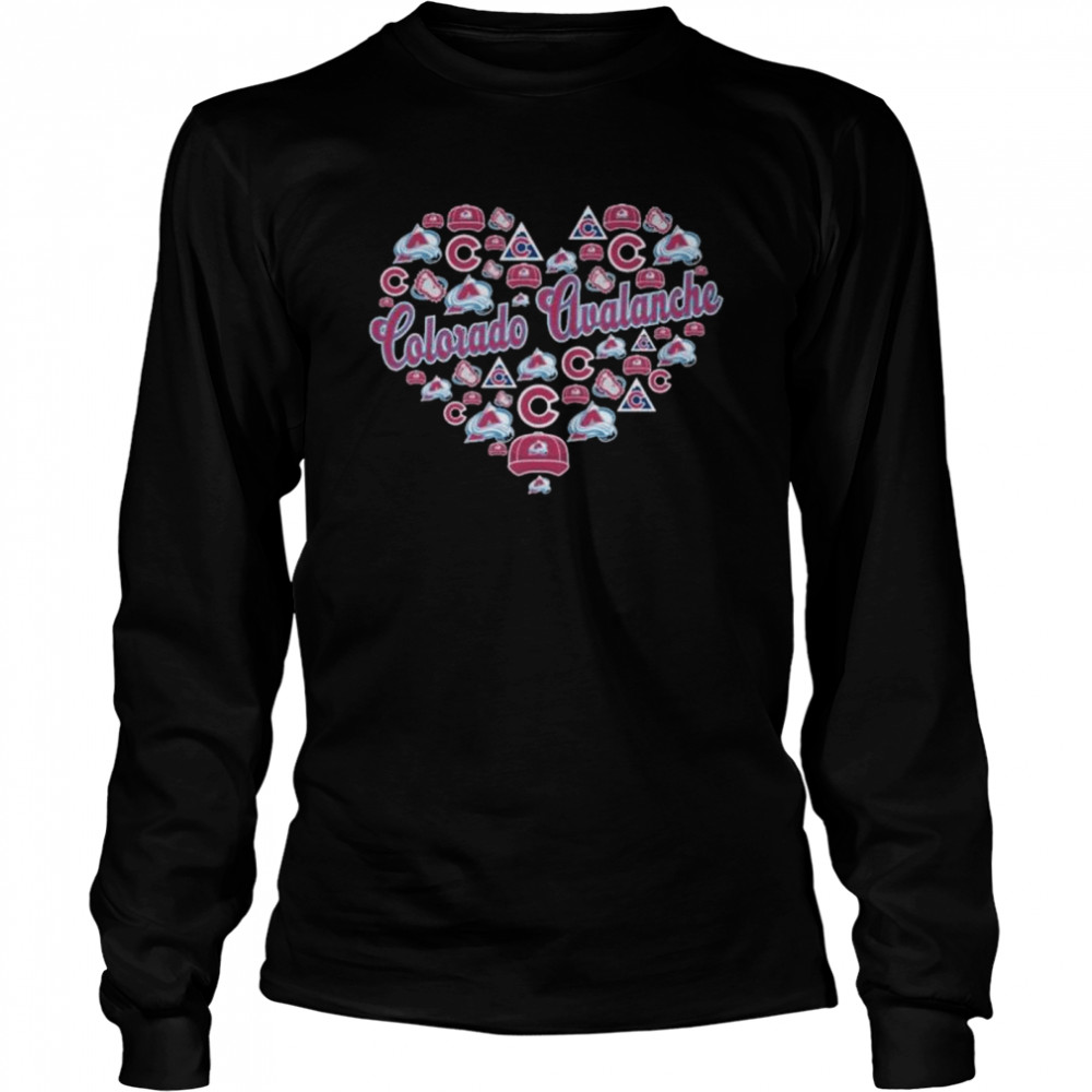 Colorado Avalanche Heart Shirt 2 » Cool Gifts for You - Mfamilygift Colorado Avalanche Heart Shirt 2