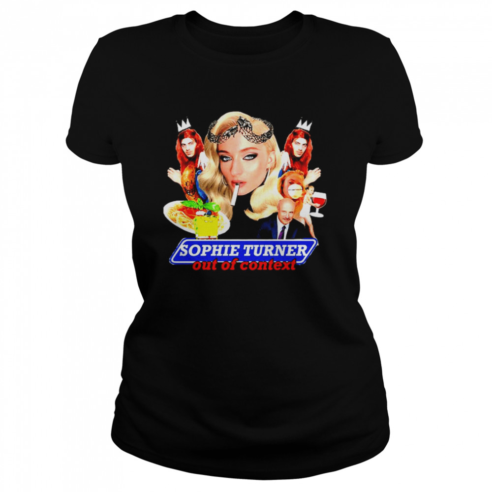 Contrast Sophie Turner T-Shirt 1 » Cool Gifts for You - Mfamilygift Contrast Sophie Turner T-Shirt 1