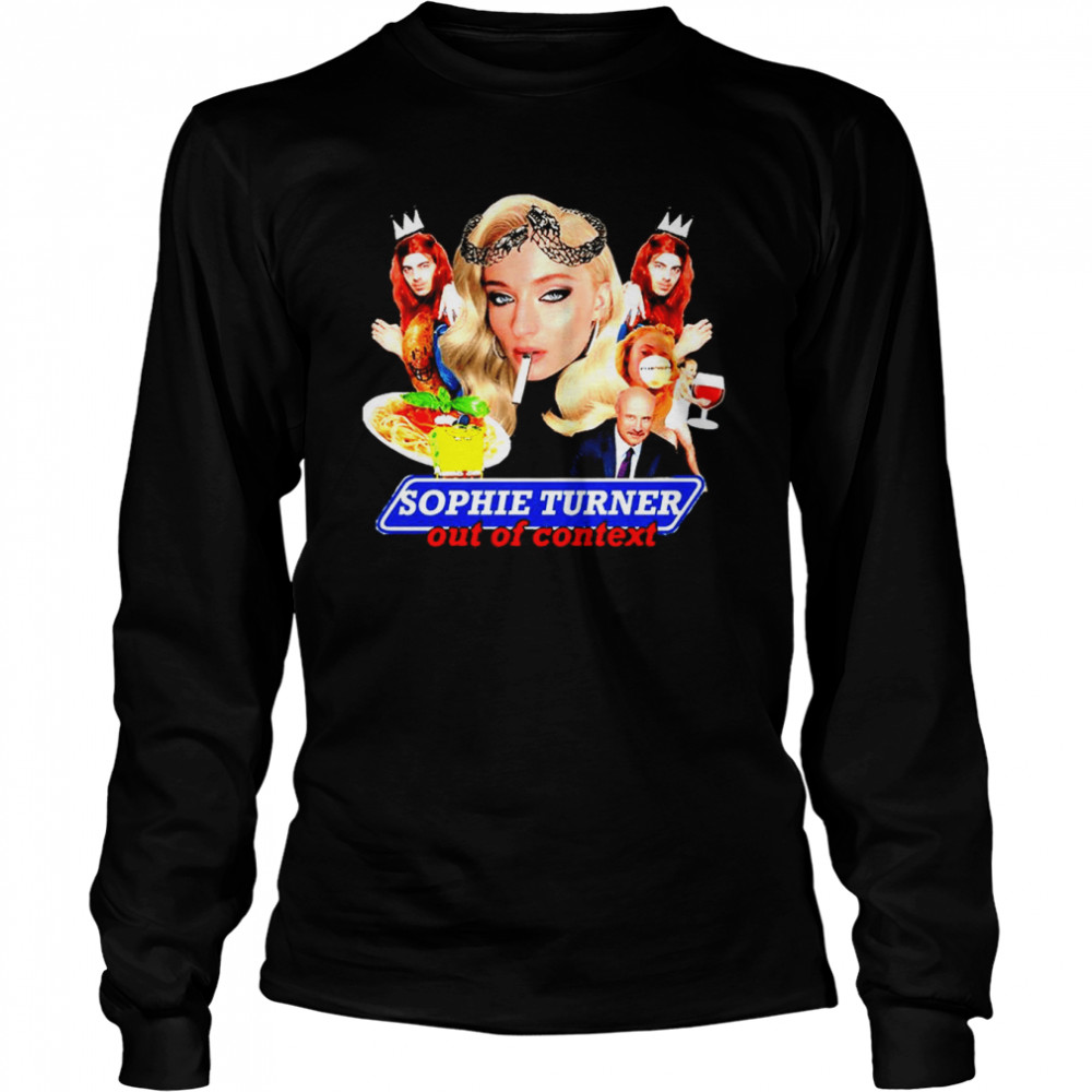 Contrast Sophie Turner T-Shirt 2 » Cool Gifts for You - Mfamilygift Contrast Sophie Turner T-Shirt 2