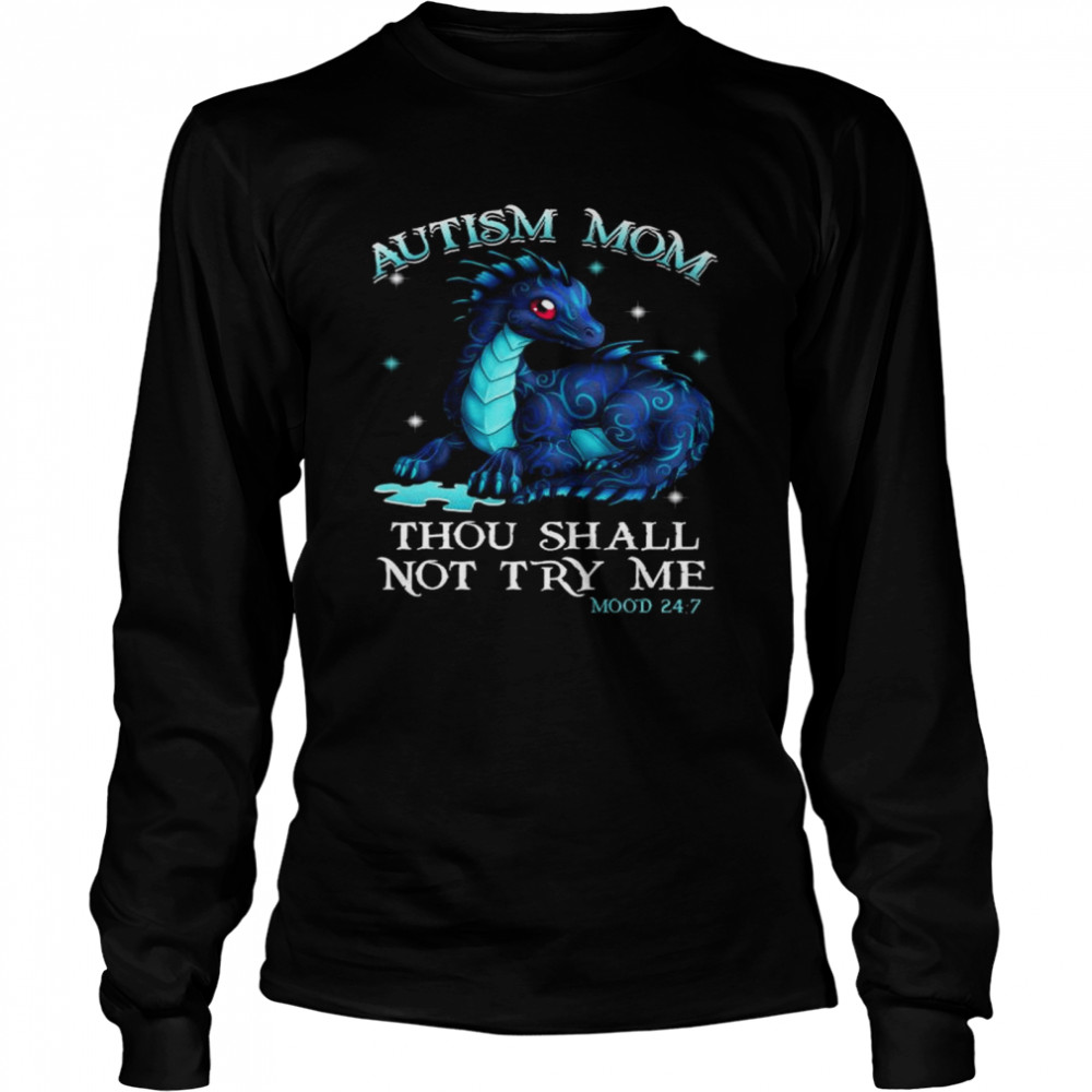 Dragon Autism Mom Thou Shalt Not Try Me Shirt 2 » Cool Gifts for You - Mfamilygift Dragon Autism Mom Thou Shalt Not Try Me Shirt 2