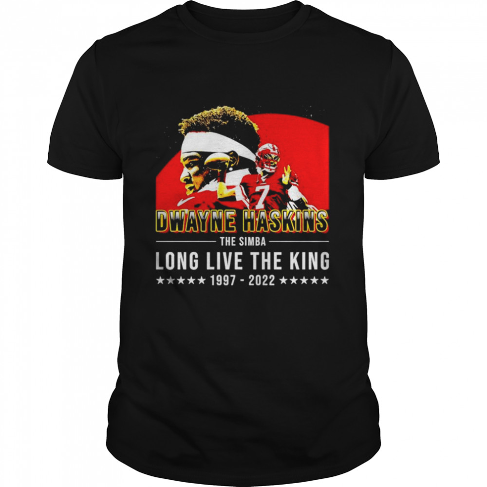Dwayne Haskins The Simba Long Live The King 1997 2022 R.I.P Shirt